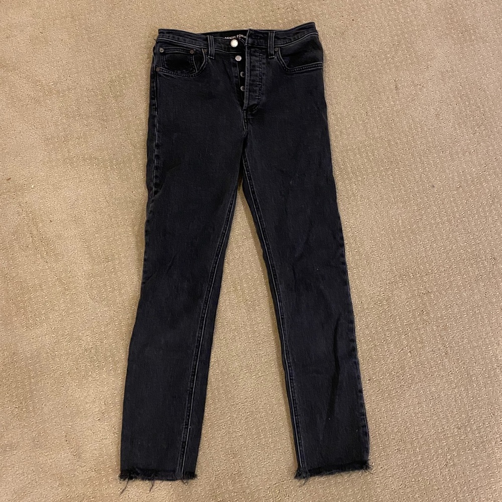 Took high rise slim jeans